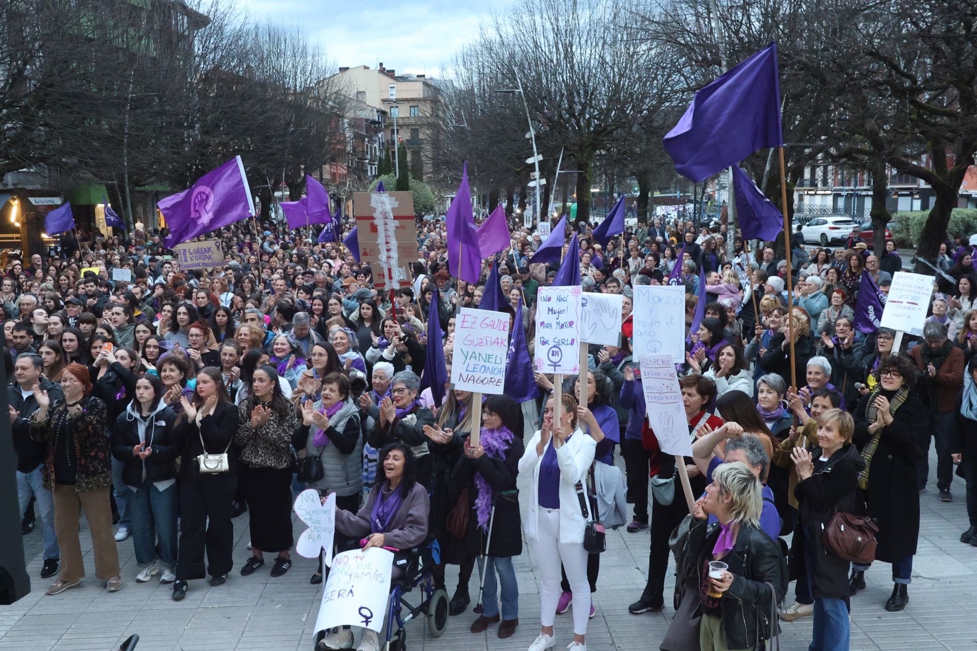 Gipuzkoa se tiñe de morado por el 8M