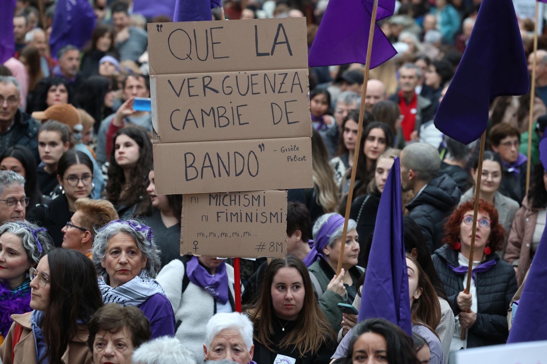 Gipuzkoa se tiñe de morado por el 8M