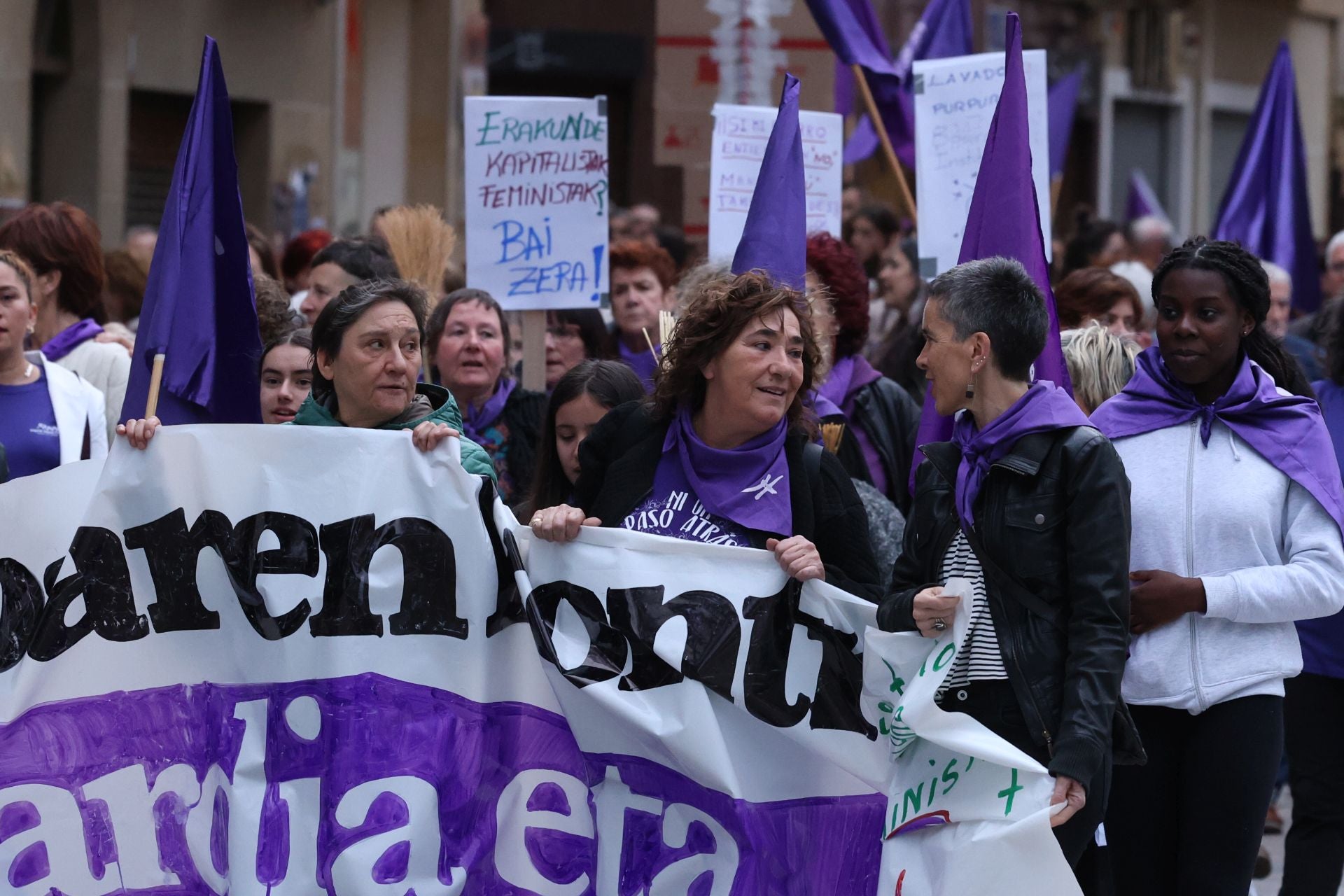 Gipuzkoa se tiñe de morado por el 8M