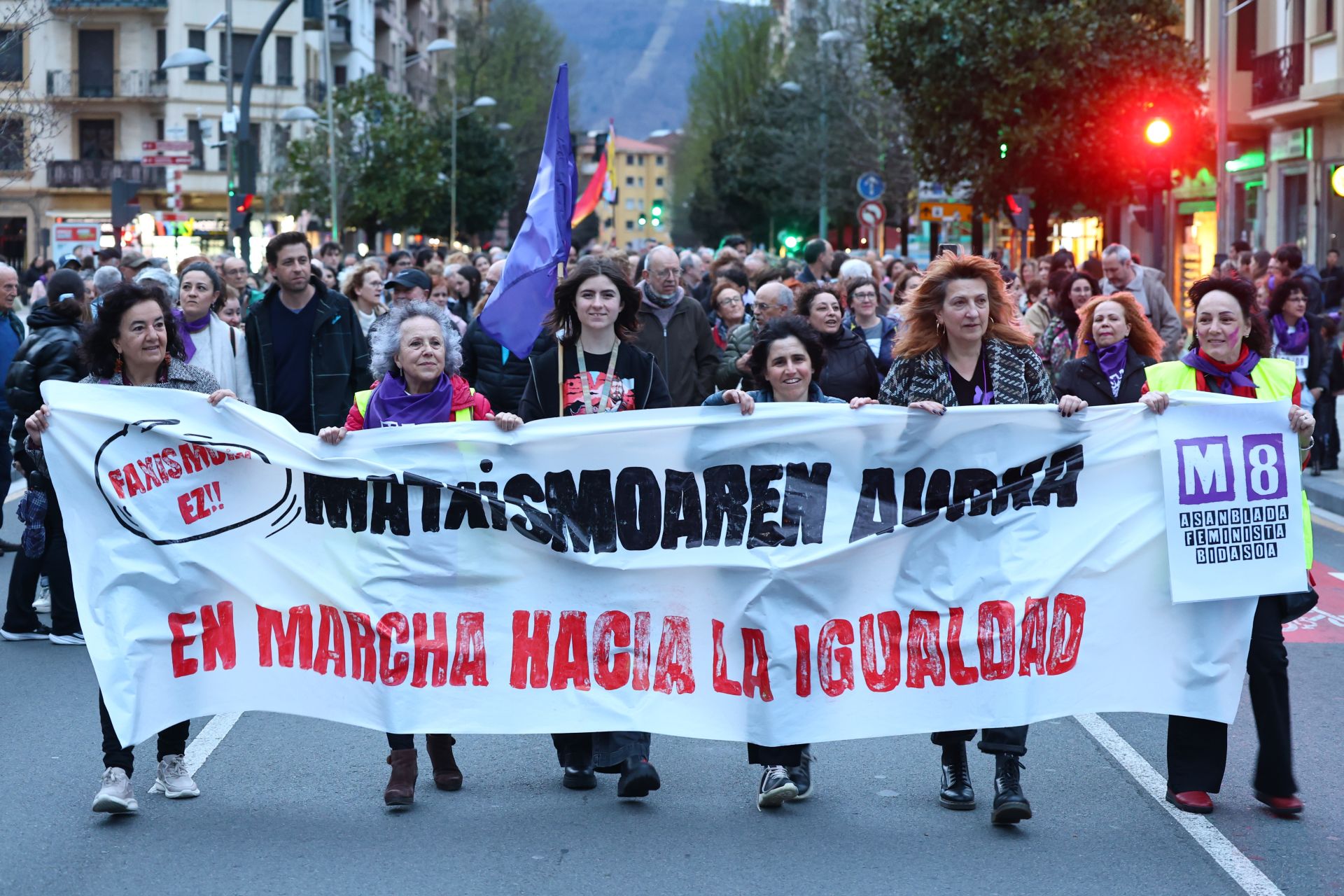 Gipuzkoa se tiñe de morado por el 8M