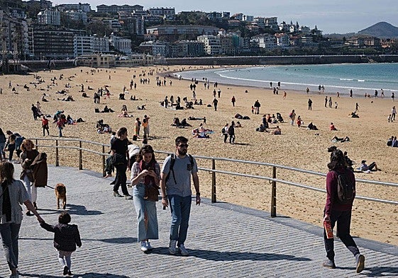 Playa de La Concha de San Sebastián.