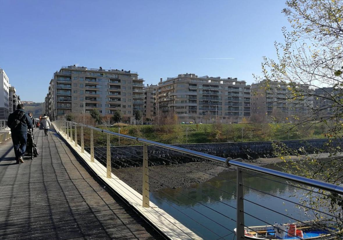 Una imagen del barrio donostiarra de Riberas.