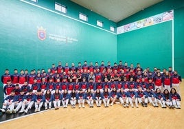 La selección de Navarra para el GRABNI en el Labrit.