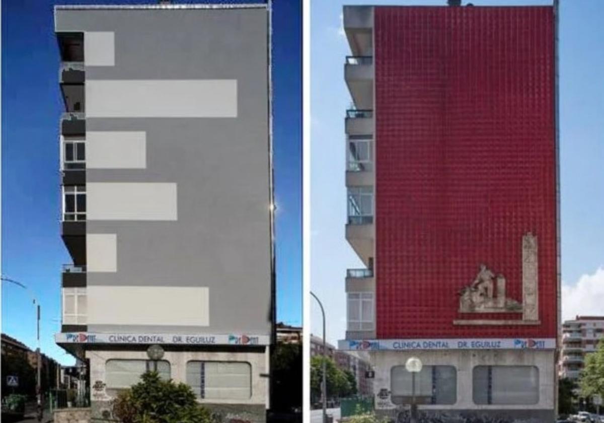 Los arquitectos alaveses ganan el pulso por la pérdida de la escultura de Lucarini