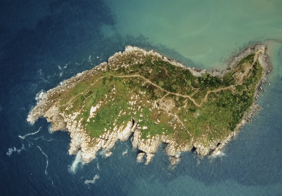Una de las vistas aéreas de la costa del Cantábrico.