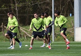 Dani Díaz, Mariezkurrena y Marchal se entrenan este viernes en Zubieta