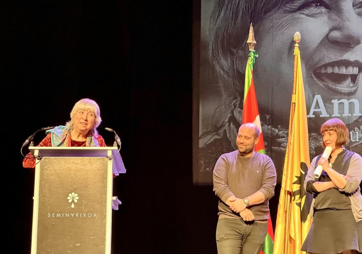 Amaia Zubiria agradeció emocionada el Monzon-Ganuza