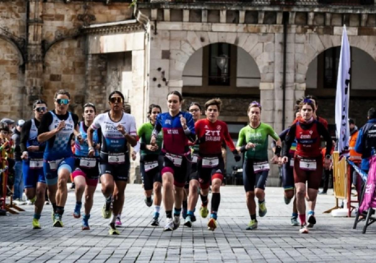 Joanes Goitisolo y Maddi Marquet se coronan en el XXXI Duatlón de Oñati