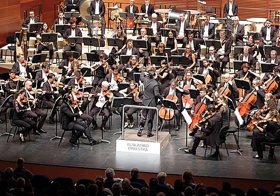 Concierto de la Euskadiko Orkestra con Treviño, el pasado mes de octubre.