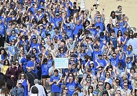 Marcha en favor de las personas con autismo el pasado año en Donostia.