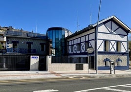 Vista del nuevo edificio en la antigua Villa Nuria, en el número 23 de la calle Nafarroa.