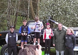 Ion Salaberria, segundo en el podio de Oiartzun.