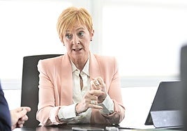 Arantxa Tapia, en una entrevista cuando era consejera.