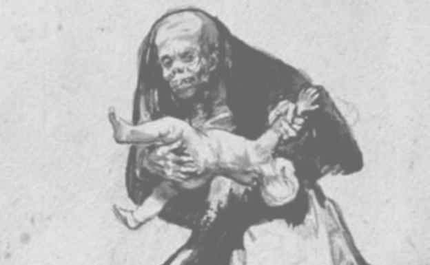 Cuadro 'Mala mujer', obra de Francisco Goya de 1823.