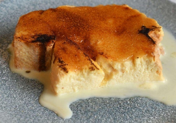 Torrija al estilo vasco que se servía en el restaurante Araneta, ya desaparecido.
