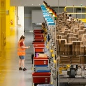 Imagen del centro logístico de Amazon ubicado en una localidad española.