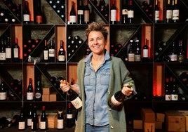 Maider Larrañaga, sumiller del restaurante Arteaga en Arrasate.
