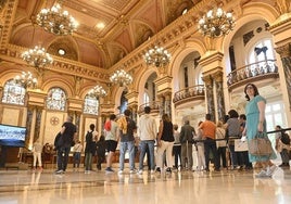 Visita guiada del pasado año al Ayuntamiento de San Sebastián.