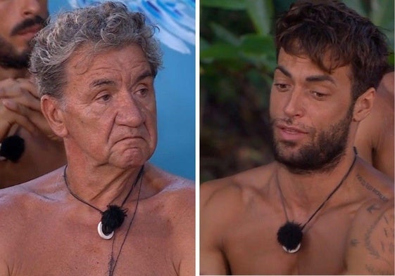 Koldo Royo y Motoya durante la gala de este domingo de 'Supervivientes'.