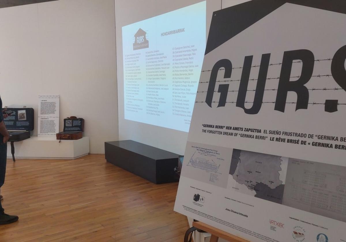 En recuerdo de los 55 hondarribitarras que pasaron por el campo de Gurs