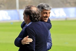 Aperribay e Imanol se abrazan en Zubieta