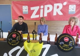 Los organizadores del evento, ayer en la presentación.