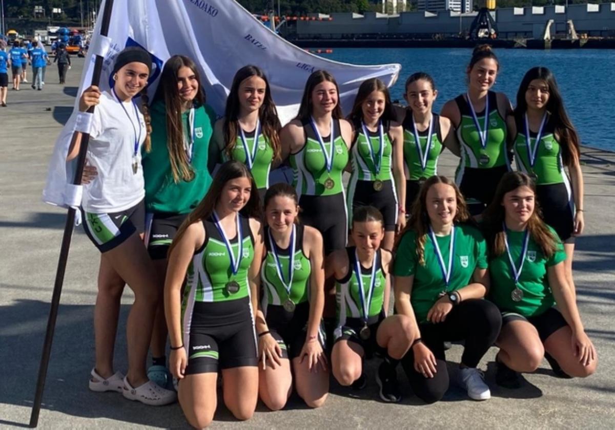 Las remeras de categoría infantil disputarán el Campeonato de Euskadi de bateles en Legutio