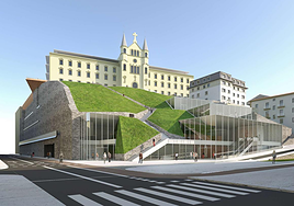 Fotomontaje del desarollo comercial que se iba a realizar en San Bartolomé.