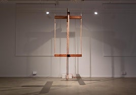 Instalación en la exposición 'Visiones cuánticas' en Tabakalera.