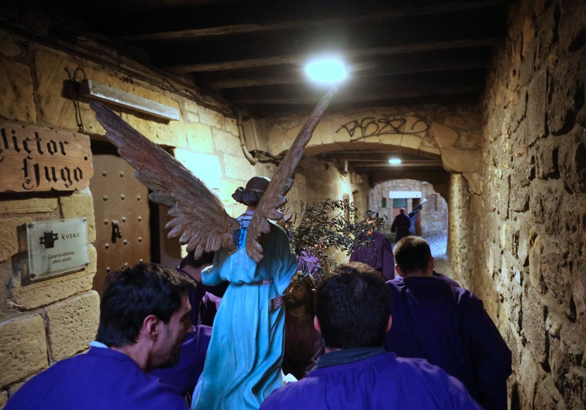 La procesión en Pasai Donibane