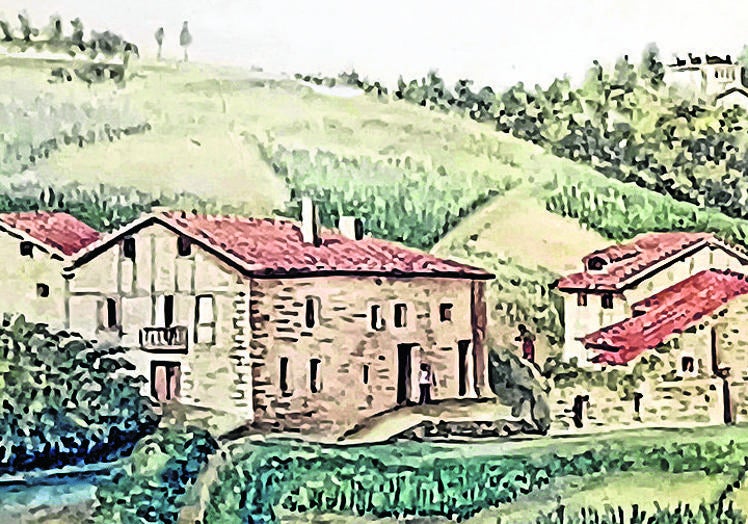 1875. Barrio de Amara (en Amara Viejo), por Rogelio Gordon.
