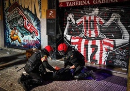 Al menos seis detenidos y doce ertzainas heridos en los disturbios ocurridos en los alrededores de San Mamés