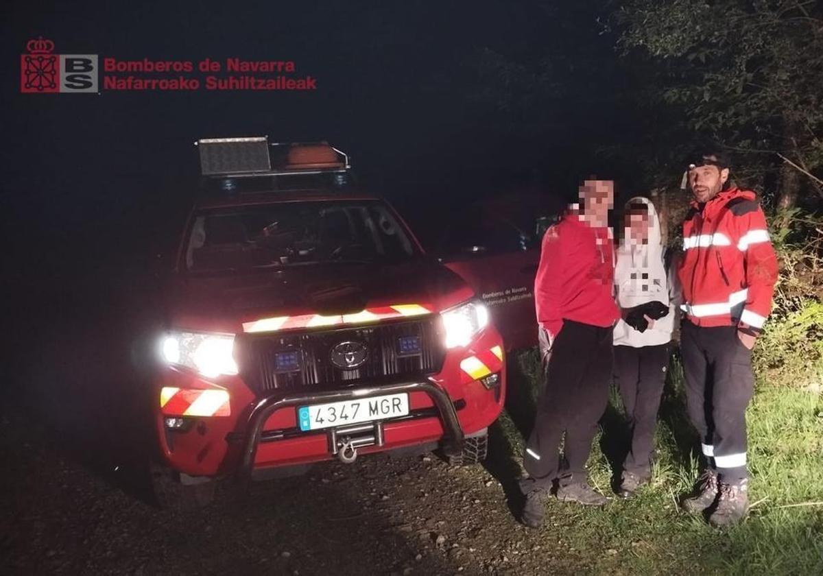 Dos personas rescatadas en Peñas de Aia y un niño herido tras una caída en bicicleta en Lesaka