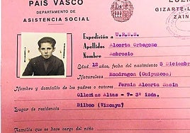 Ambrosio Alcorta Achótegi se alistó en el Ejército Rojo con 17 años.
