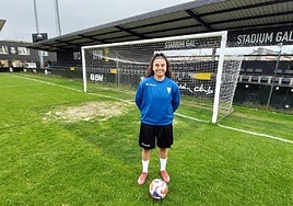 La delantera del Mariño Real Unión, la donostiarra Ainhitze Izaguirre, lleva 19 goles y es la segunda máxima goleadora de la liga.