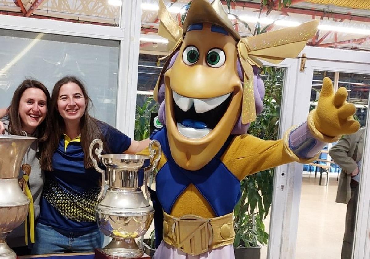 Foto con las copas europeas