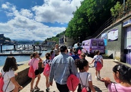Una de las salidas incluidas dentro de la última edición de las Colonias Abiertas que organiza el Ayuntamiento de Pasaia.