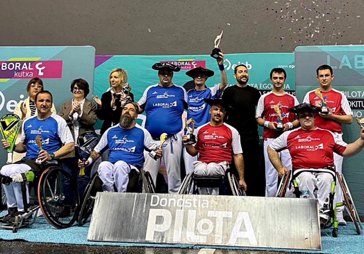Semperena eta Cabanne Euskal Pilota Egokitua Sari Nagusiko txapeldunak