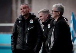 Sergio Francisco, junto a Erik Bretos y Roberto Olabe
