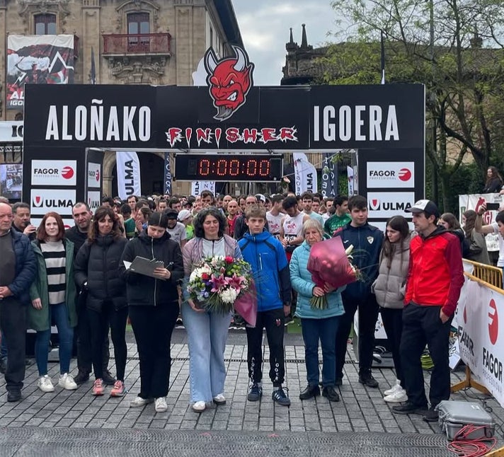 Ajuria y Kortazar dominan en la XX edición de la Aloñako Igoera