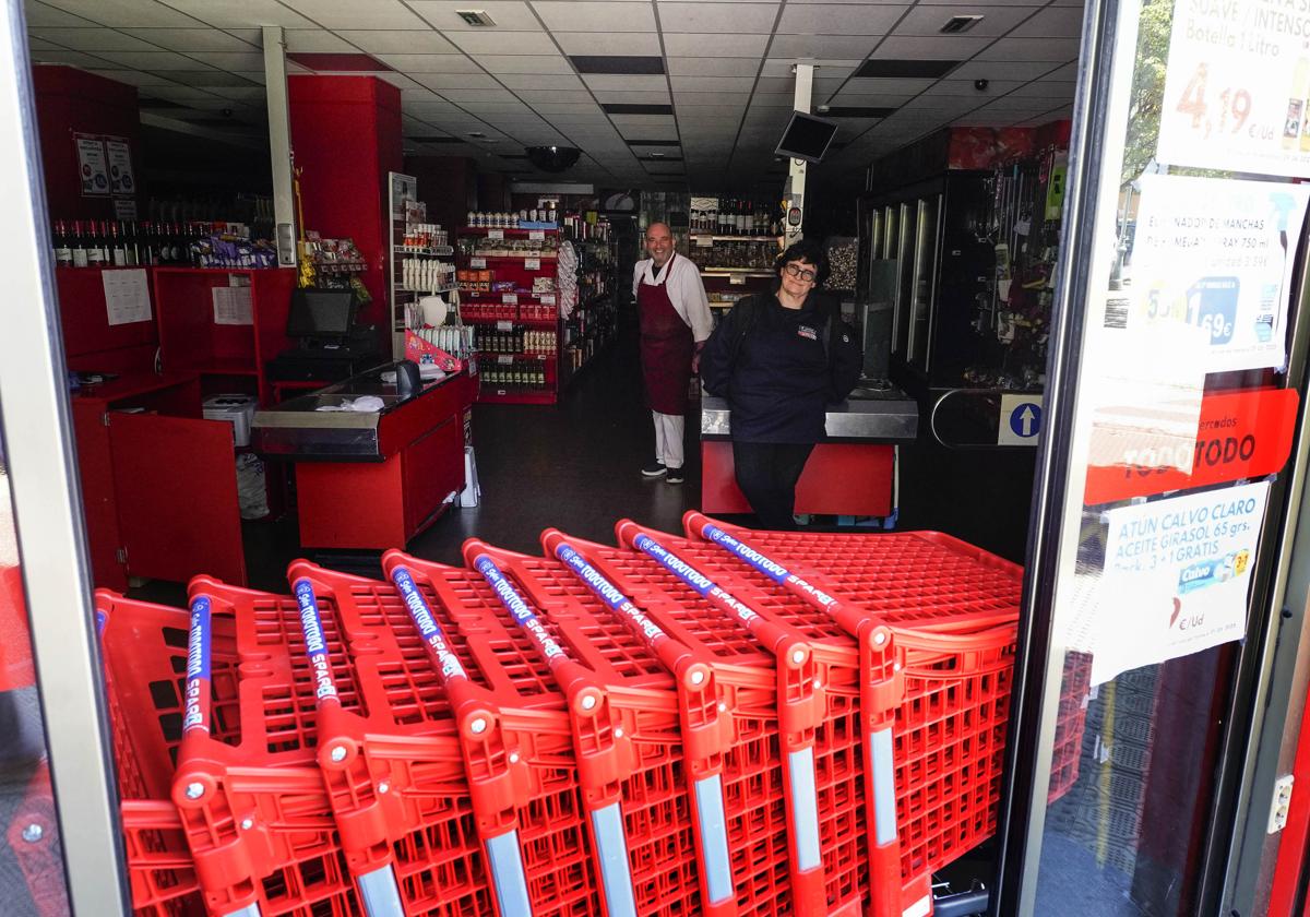 Supermercado Todo Todo de Tolosa, cerrado durante el apagón.
