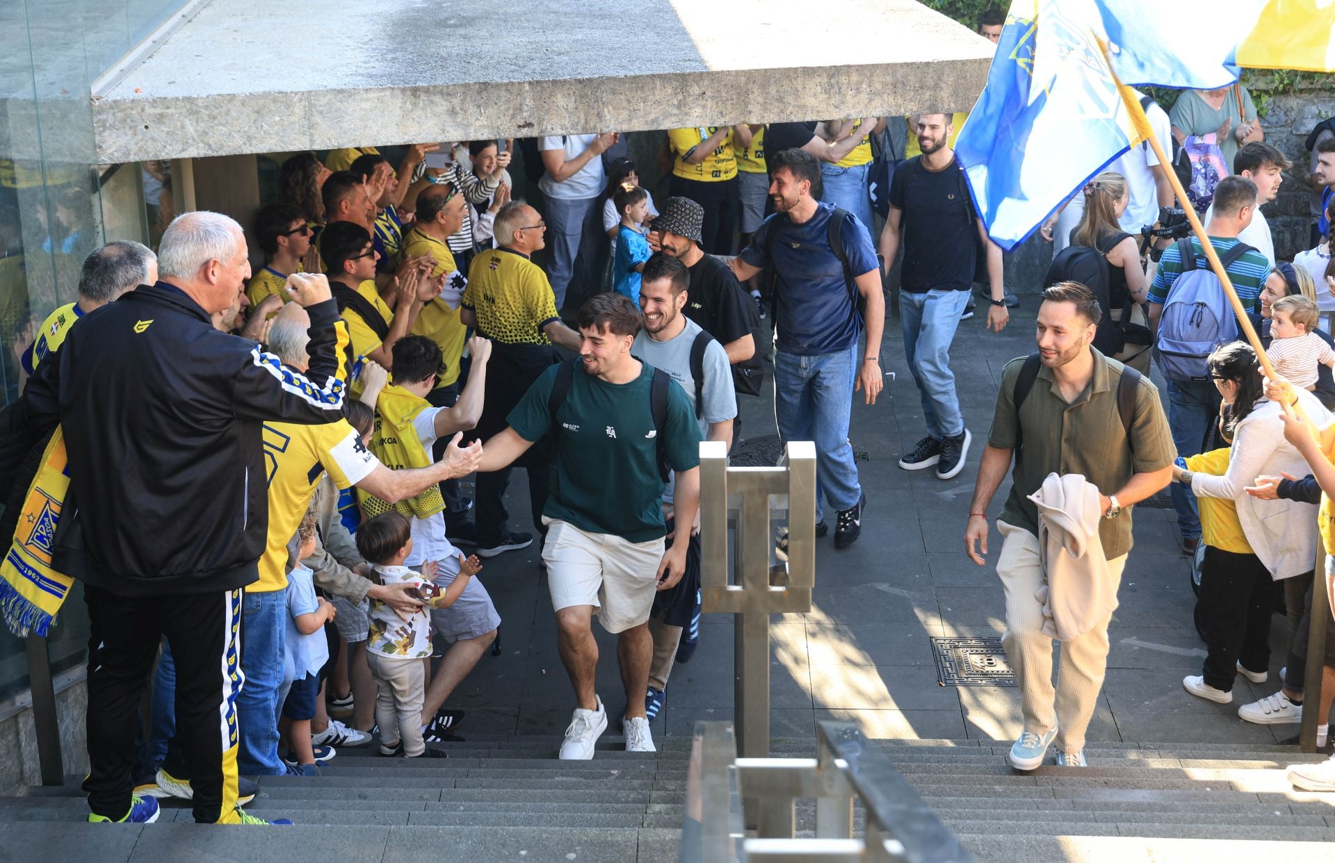 El recibimiento al Bidasoa, en imágenes