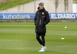 Imanol Alguacil, en Zubieta