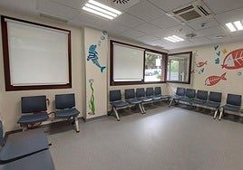 La sala de espera de las urgencias de pediatría, que desde este jueves dejan de existir en el comarcal.