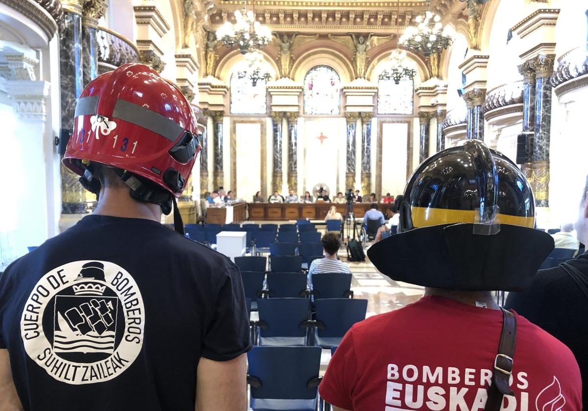 Los Bomberos de Donostia lamentan la «oportunidad perdida» con el convenio foral