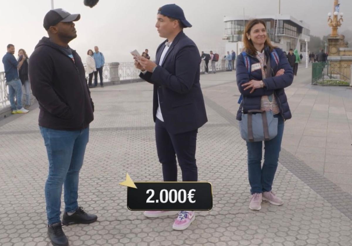 El error que hace ganar a una concursante 2.000 euros en un programa de televisión en San Sebastián