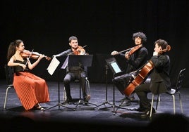 El grupo de cuerda Fluctus Quartet en la pasada edición de Maiatzeko Doinuak.
