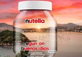 Nutella lanza una edición limitada dedicada a San Sebastián: «Egun on desde la bahía de La Concha»