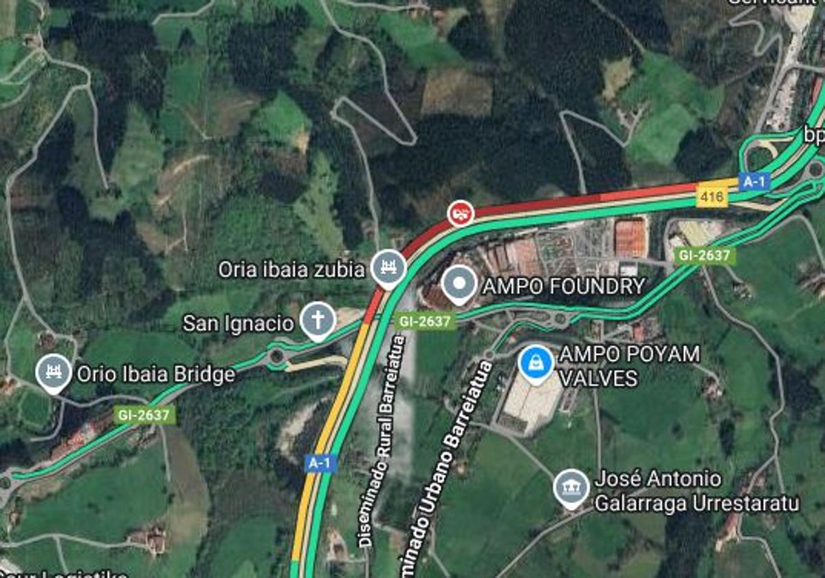 Lugar del accidente