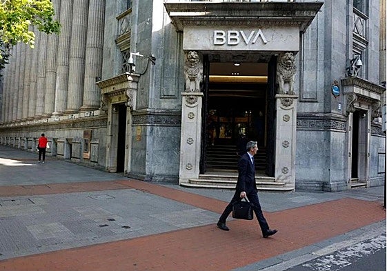 Sucursal del BBVA en Gran Vía de Bilbao.